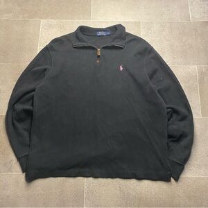 Ralph Lauren Black Quarter-Zip Pullover
